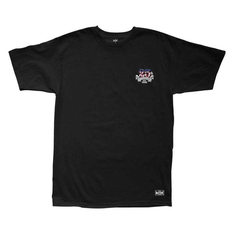 LOSER MACHINE X ZERO ANNIVERSARY STOCK TEE BLACK - The Drive Skateshop