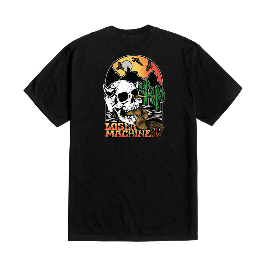 LOSER MACHINE HEATWAVE STOACK T-SHIRT BLACK