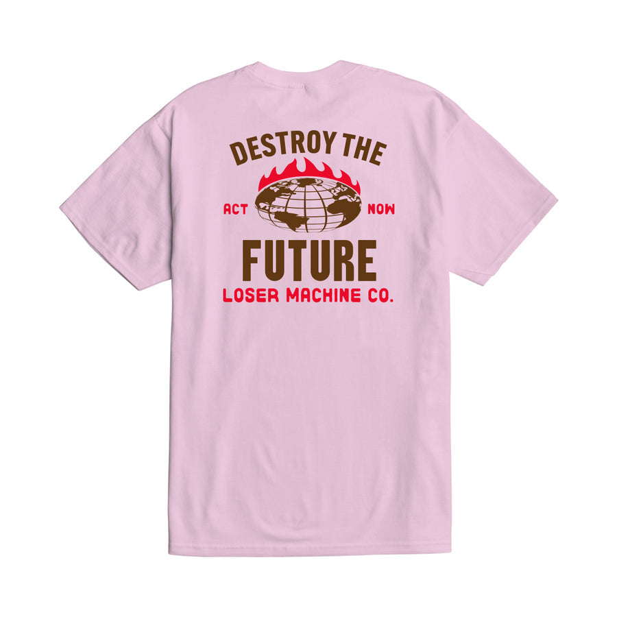LOSER MACHINE ACT NOW STOCK T-SHIRT PINK
