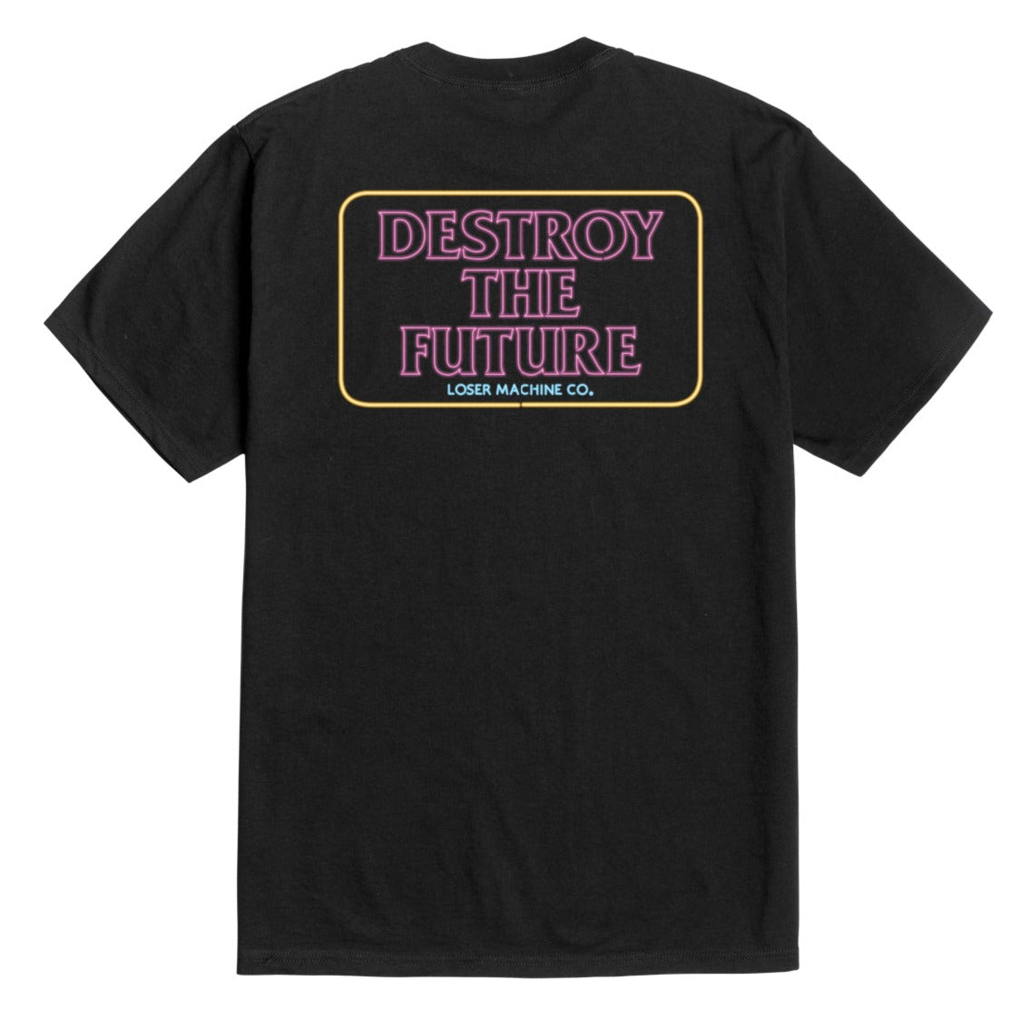 LOSER MACHINE NEON-DESTROY T-SHIRT BLACK