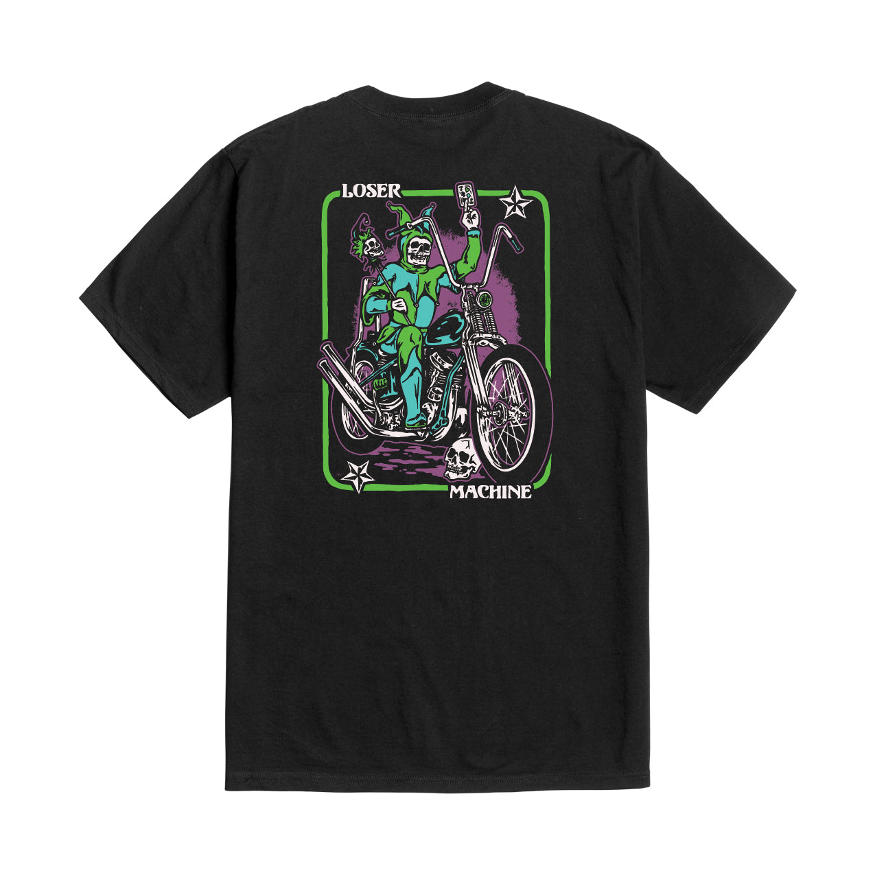 LOSER MACHINE JOKER GLOW T-SHIRT BLACK