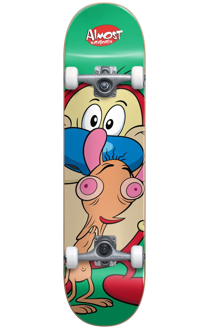ALMOST COMPLETE REN & STIMPY ON MY BACK RESIN W/SOFT WHEELS (7")