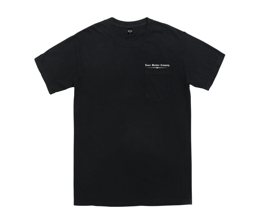 LOSER MACHINE DISORDER STOCK POCKET TEE BLACK