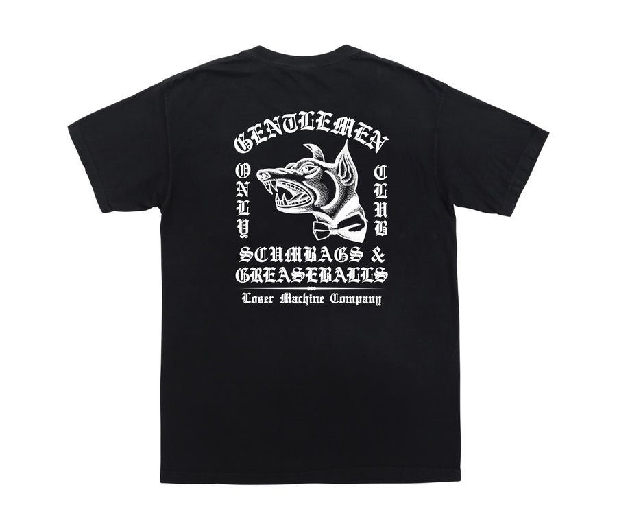 LOSER MACHINE DISORDER STOCK POCKET TEE BLACK