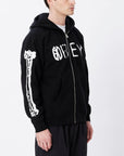 OBEY WORLD ZIP HOOD BLACK - The Drive Skateshop