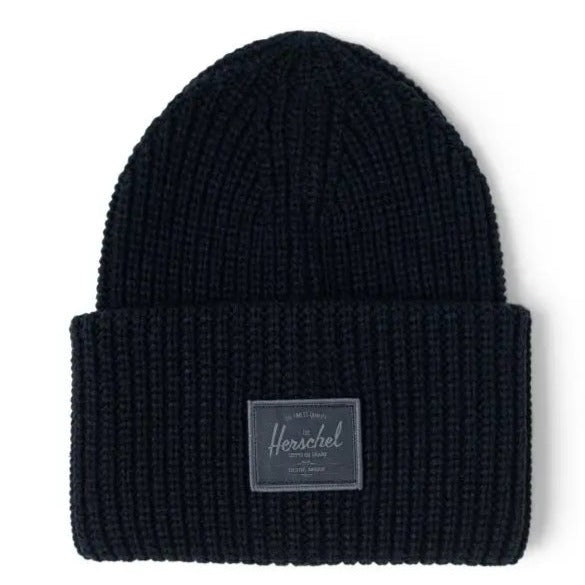 HERSCHEL JUNEAU BEANIE BLACK - The Drive Skateshop