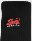 TOY MACHINE SOCKS DEVIL CAT BLACK - The Drive Skateshop