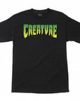 CREATURE T-SHIRT CREATURE LOGO BLACK - The Drive Skateshop