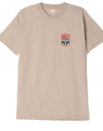 OBEY VISUAL IND. BADGE CLASSIC TEE SAND