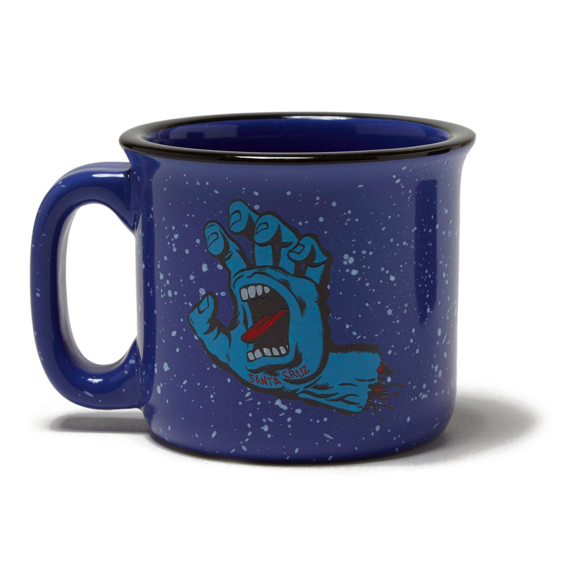 SANTA CRUZ MUG SCREAMING HAND SPRECKLE BLUE - The Drive Skateshop