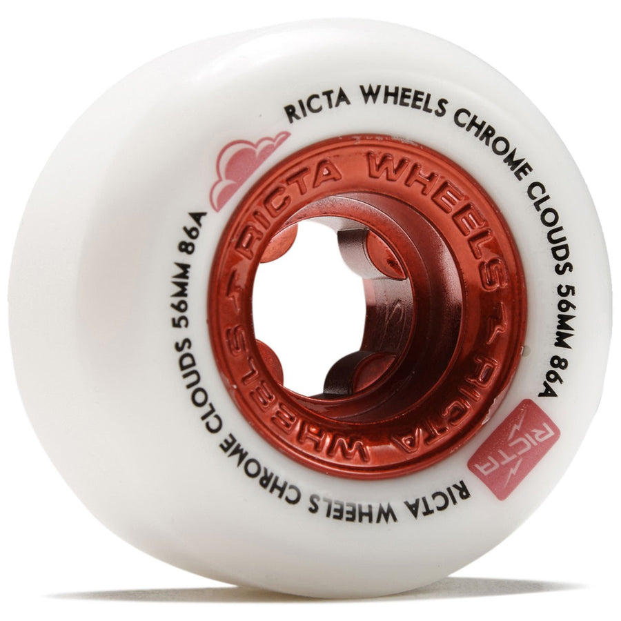 RICTA CHROME CLOUDS RED 86A (54MM/56MM) - The Drive Skateshop