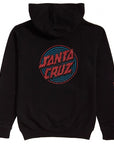 SANTA CRUZ HOODIE DEPTH DOT BLACK