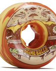 SLIME BALLS WHEELS JEREMY FISH BURGER SPEED BALLS RED/YELLOW SWIRL 99A (56MM)