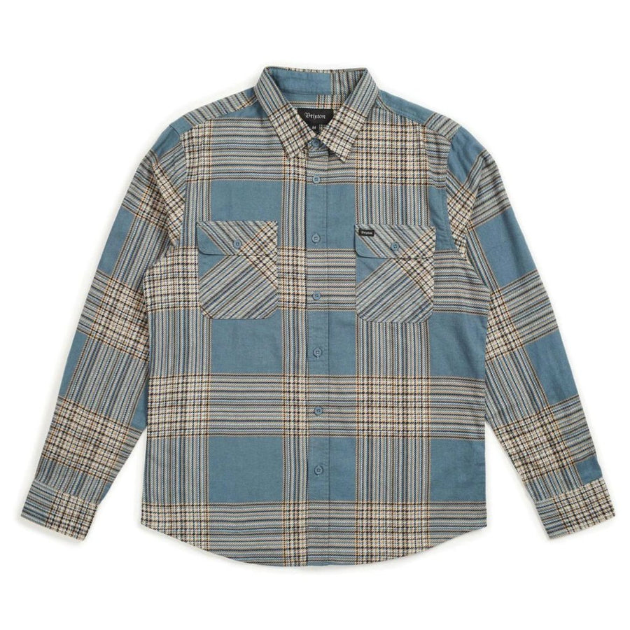 BOWERY LW L/S FLANNEL - ATLANTIC - The Drive Skateshop