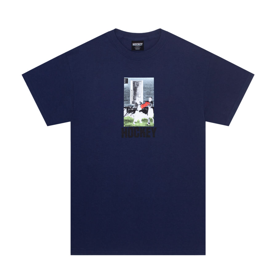 【HOCKEY】 FRONT YARD TEE NAVY HOCKEY FRONT YARD TEE NAVY – The Drive Skateboard Shop