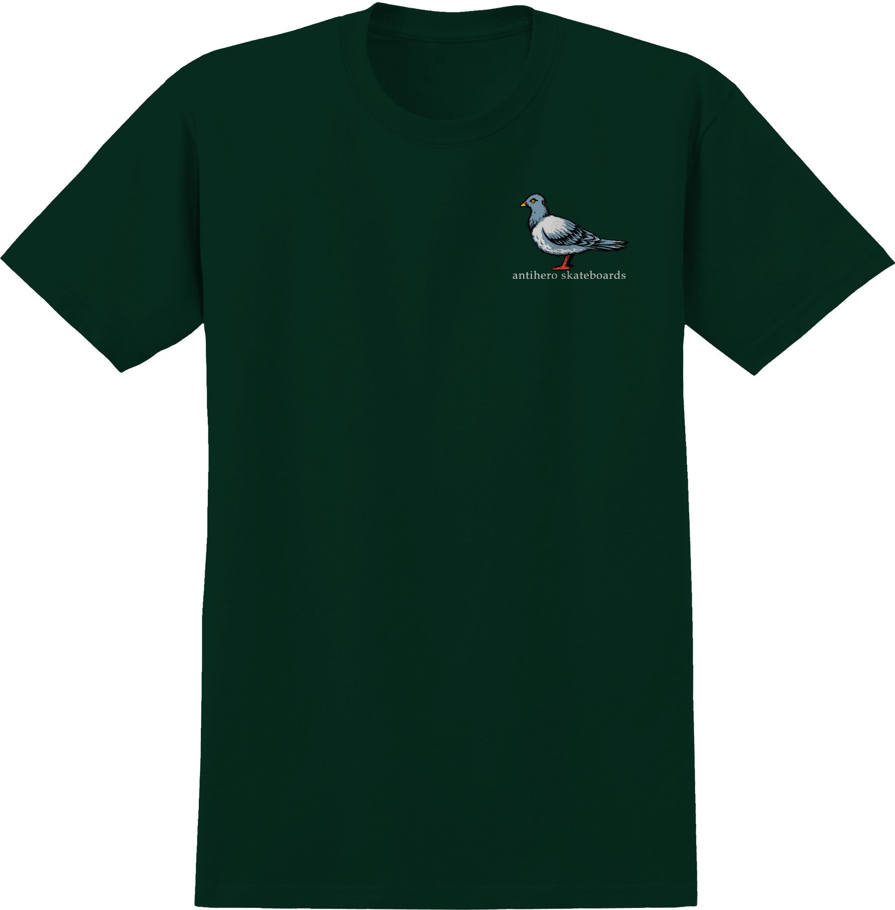 ANTIHERO LIL PIGEON T-SHIRT FOREST GREEN - The Drive Skateshop