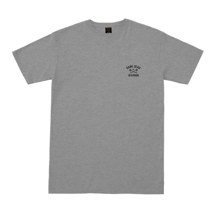DARK SEAS GRAVEYARD STOCK TEE HEATHER GREY - The Drive Skateshop