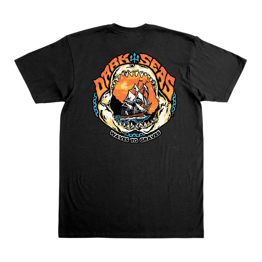 DARK SEAS DEAD OF NIGHT STOCK T-SHIRT BLACK