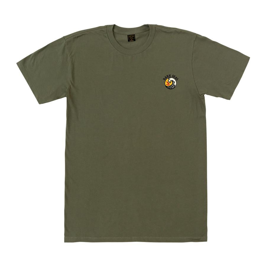 DARK SEAS STORM RIDERS PREMIUM TEE ARMY - The Drive Skateshop