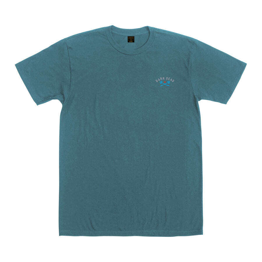DARK SEAS GUARDIAN PIGMENT T-SHIRT TOPAZ BLUE