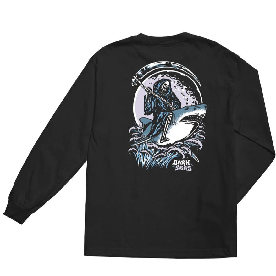 DARK SEAS FULL MOON FANTOM LONGSLEEVE TEE BLACK