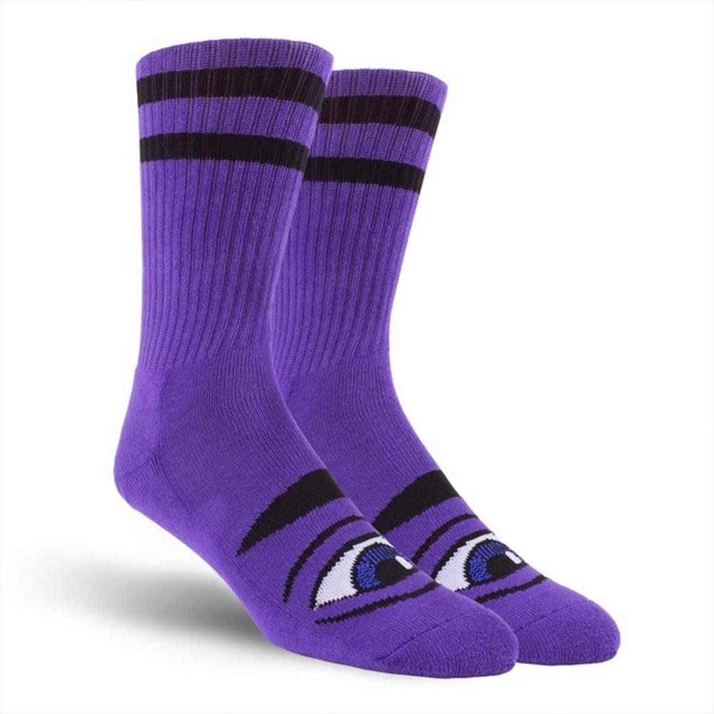 TOY MACHINE SOCKS SECT EYE 3 PURPLE 