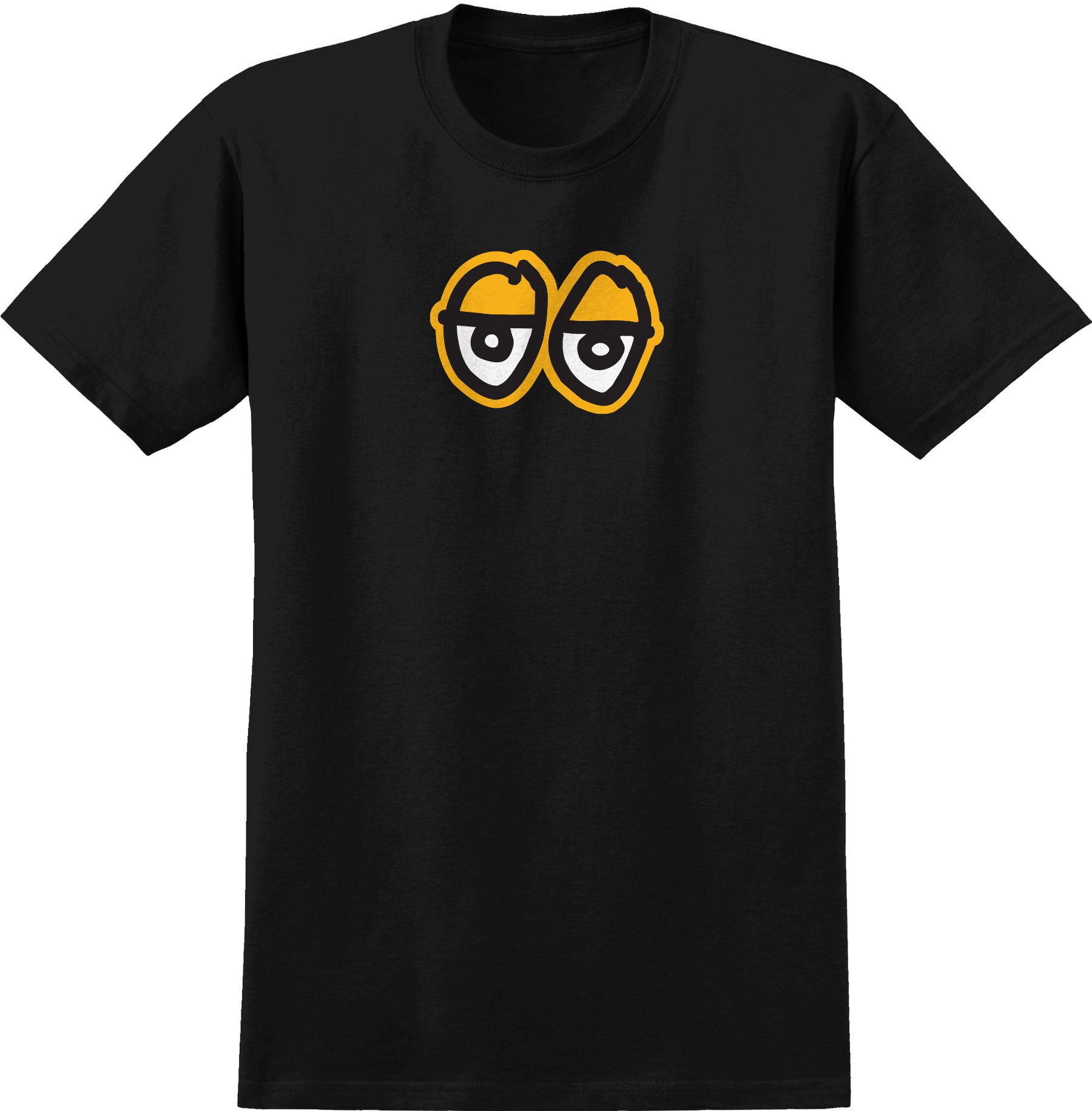 KROOKED EYES LG T-SHIRT BLACK/GOLD - The Drive Skateshop