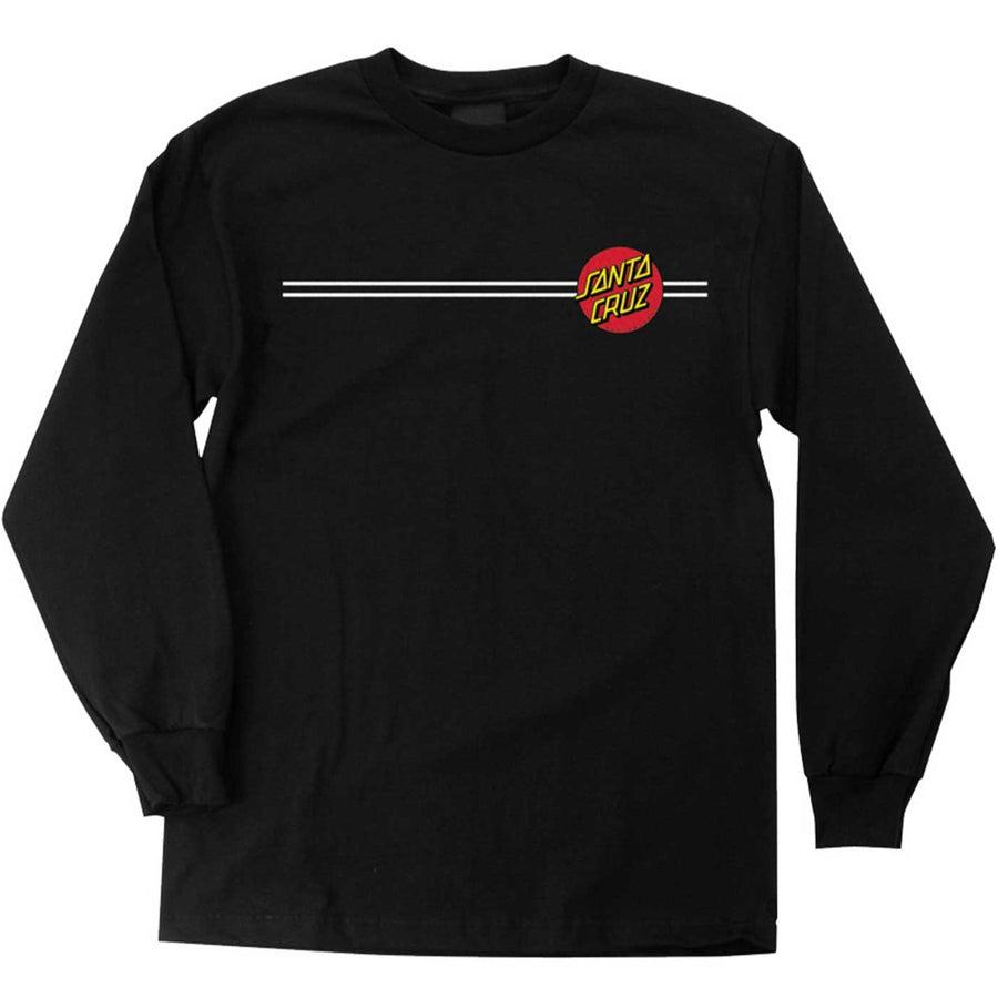 SANTA CRUZ YOUTH L/S T-SHIRT CLASSIC DOT BLACK