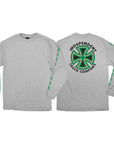 INDEPENDENT L/S T-SHIRT BAUHAUS CROSS ATHLETIC HEATHER - The Drive Skateshop