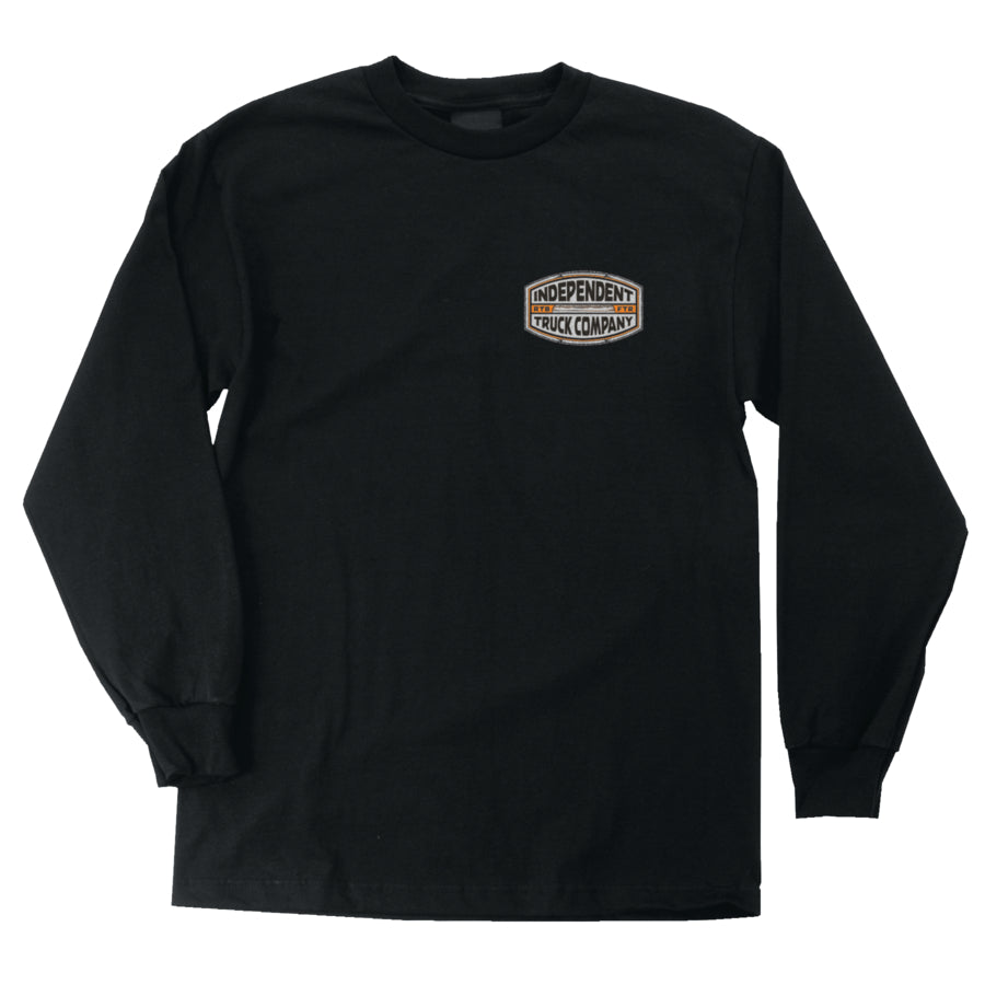 INDEPENDENT LONG SLEEVE T-SHIRT ITC CURB BLACK