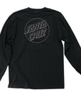 SANTA CRUZ L/S T-SHIRT AMOEBA OPUS DOT BLACK - The Drive Skateshop
