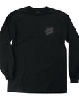 SANTA CRUZ L/S T-SHIRT AMOEBA OPUS DOT BLACK