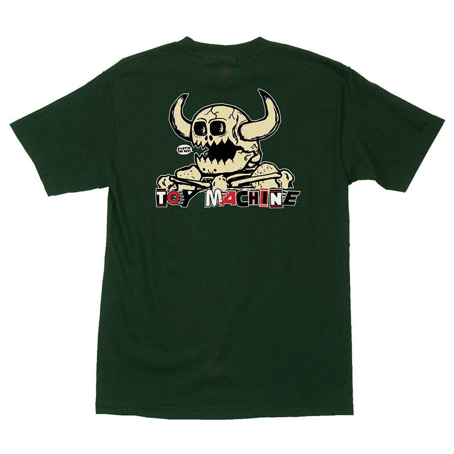 INDEPENDENT X TOY MACHINE T-SHIRT TOY MASH UP FOREST GREEN - The Drive Skateshop
