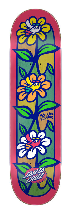 SANTA CRUZ DECK - VX DELPHINO FLOWER CREW (8.25")