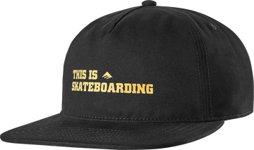 EMERICA THIS IS SKATEBOARDING SNAPBACK BLACK
