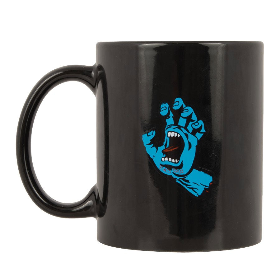 SANTA CRUZ MUG SCREAMING HAND BLACK - The Drive Skateshop