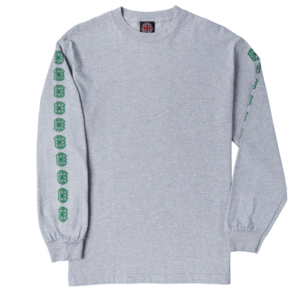 INDEPENDENT L/S T-SHIRT BAUHAUS CROSS ATHLETIC HEATHER - The Drive Skateshop