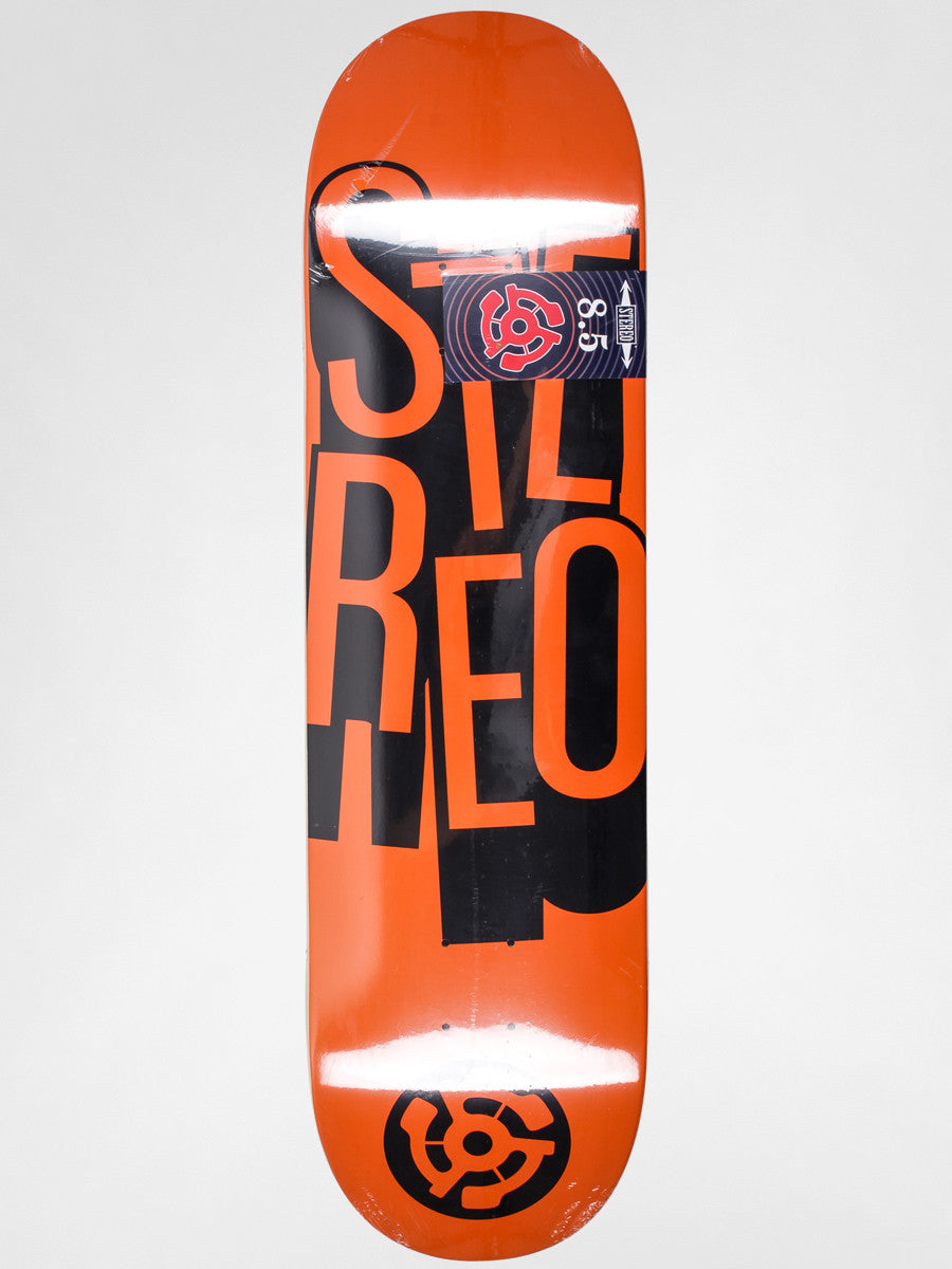 STEREO PRICE POINT DECK - STACKED ORANGE (8.5&quot;) - The Drive Skateshop