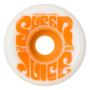OJ WHEELS SUPER JUICE WHITE CITRUS 78A (60MM) - The Drive Skateshop