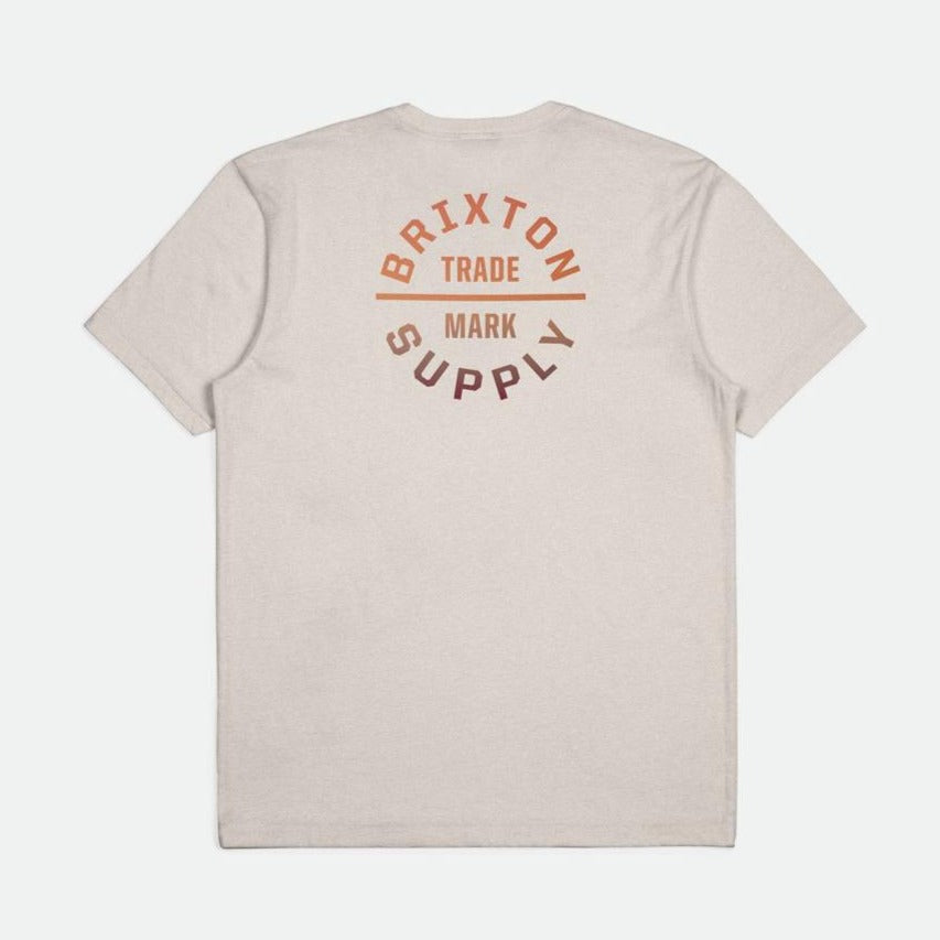 BRIXTON OATH V TEE CREAM/PARADISE GRADIENT