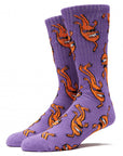 TOY MACHINE SOCKS MULTI SECT PURPLE