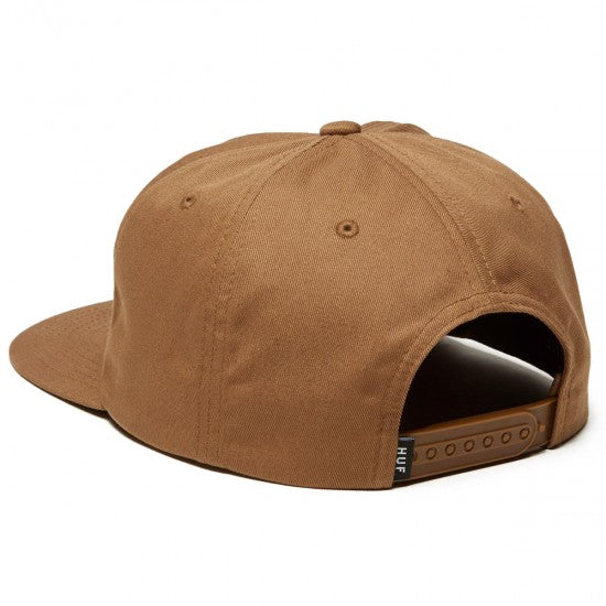 HUF ESSENTIALS BOX SNAPBACK UNSTRUCTURED TOFFEE - The Drive Skateshop