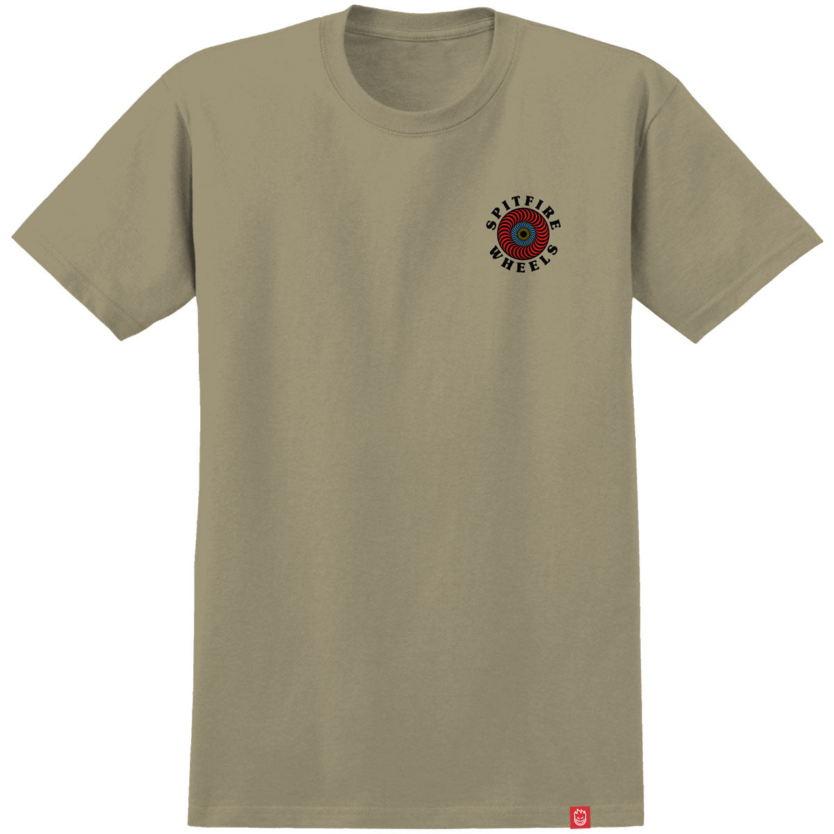 SPITFIRE OG CLASSIC FILL T-SHIRT SAND/MULTI - The Drive Skateshop