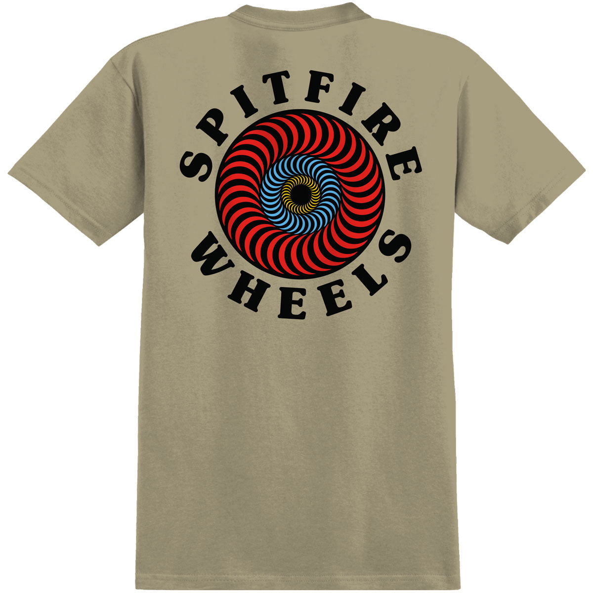 SPITFIRE OG CLASSIC FILL T-SHIRT SAND/MULTI - The Drive Skateshop
