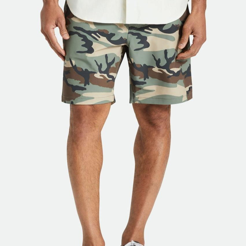 BRIXTON VOYAGE SHORT 18 CAMO SURPLUS The Drive Skateboard Shop