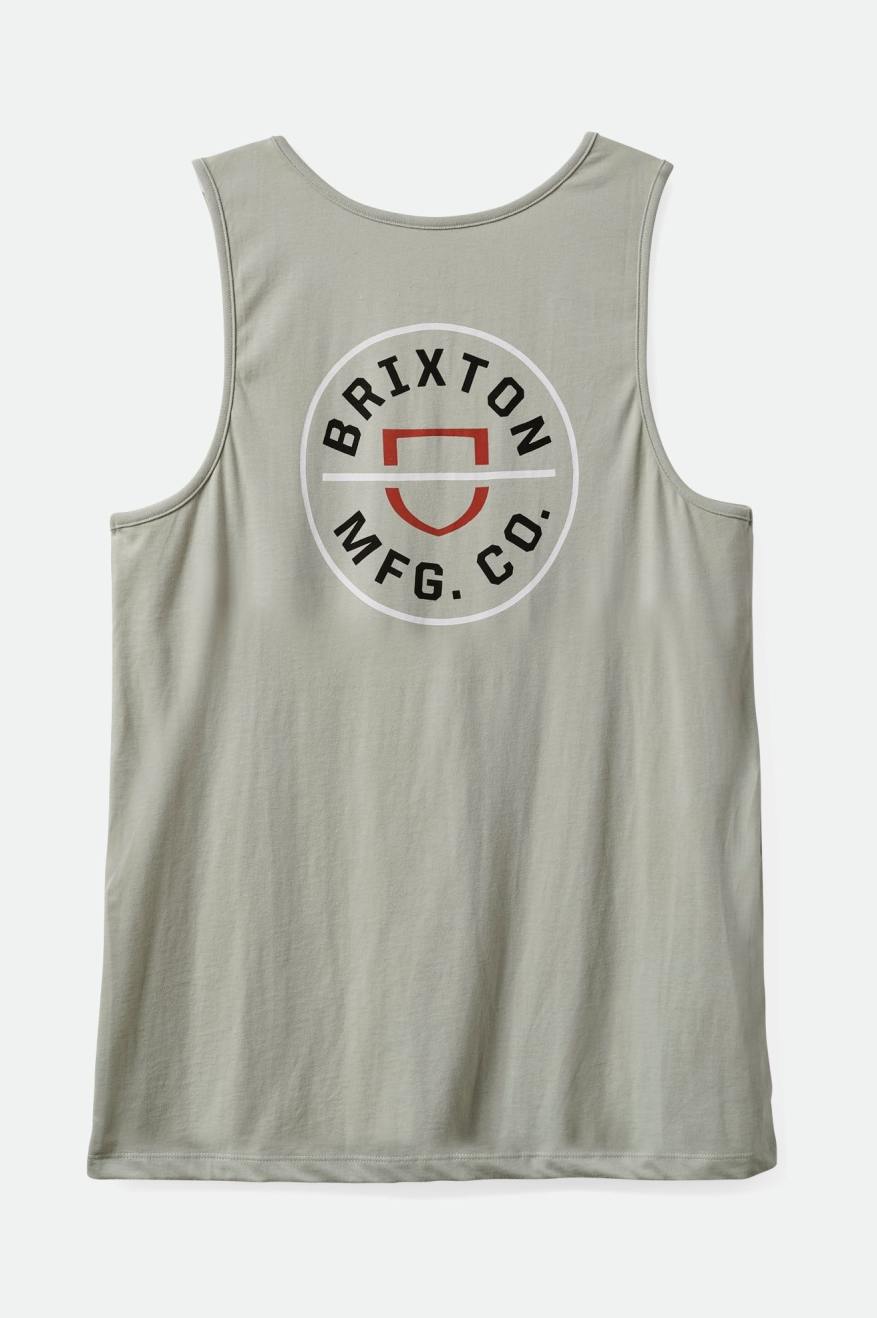 BRIXTON CREST TANK TOP MINERAL GREY 