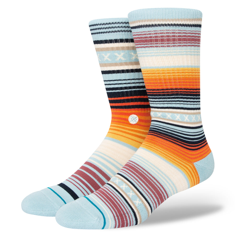 STANCE SOCKS CURREN CREW LIGHT BLUE