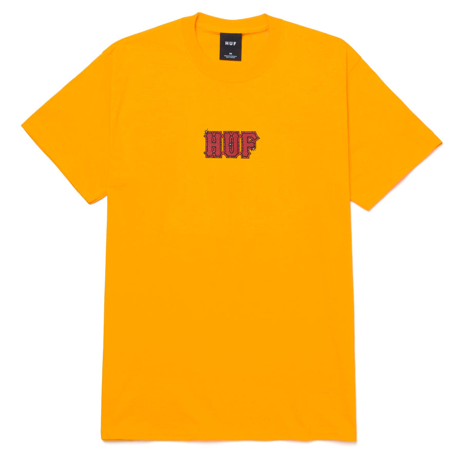 HUF T-SHIRT - AMAZING H GOLD
