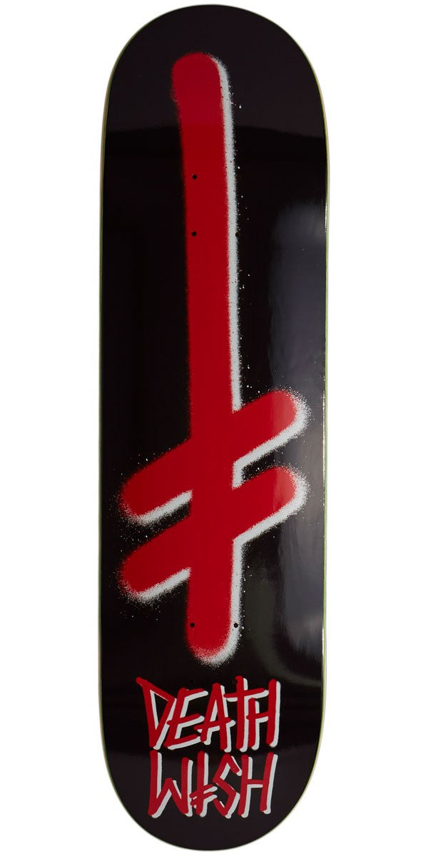DEATHWISH GANG LOGO BLK/RED DECK (8&quot;) - The Drive Skateshop