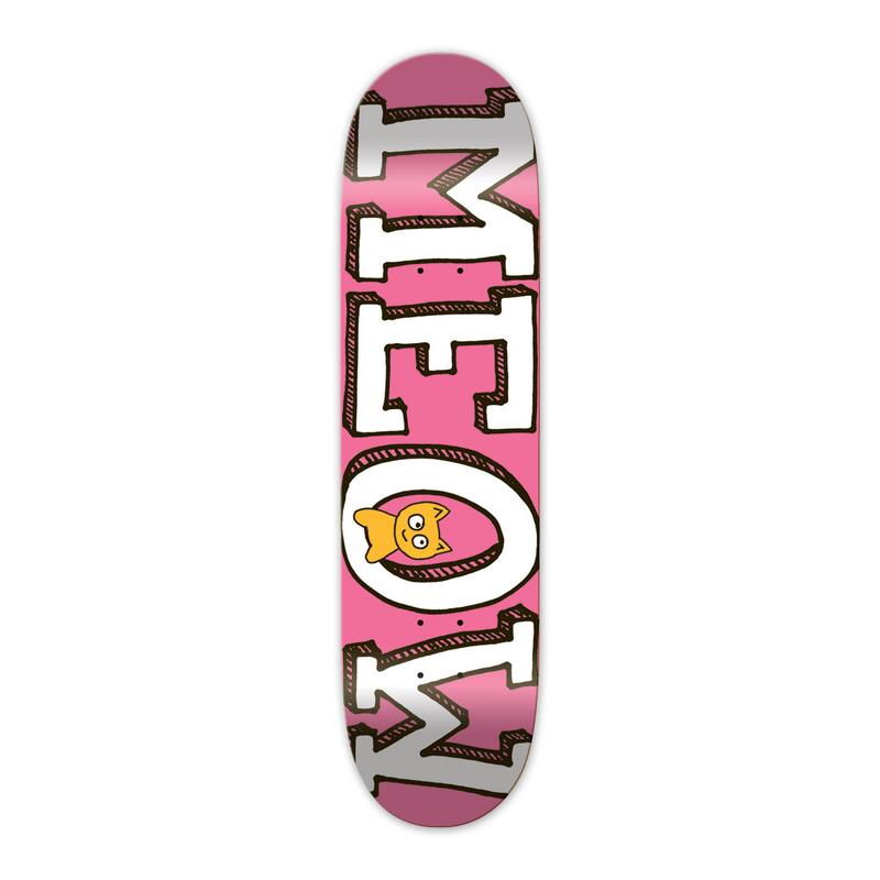 MEOW DECK - LOGO PINK (7.75&quot;)